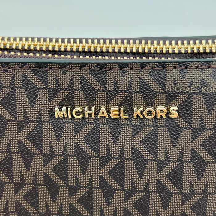 Michael Kors Signature Crossbody Bag – Double Zip MK Logo | Compact Shoulder Bag