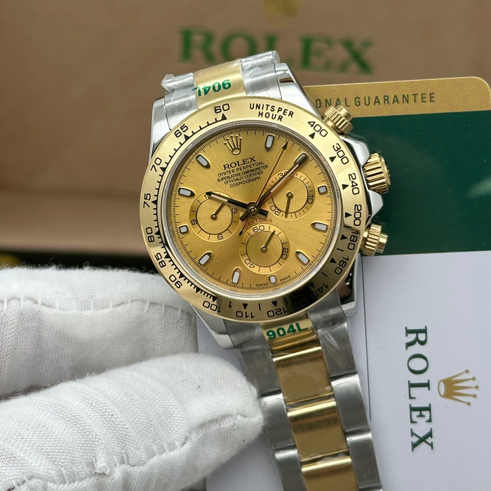 Rolex Daytona Two-Tone |Gold Dial Automatic Chrono