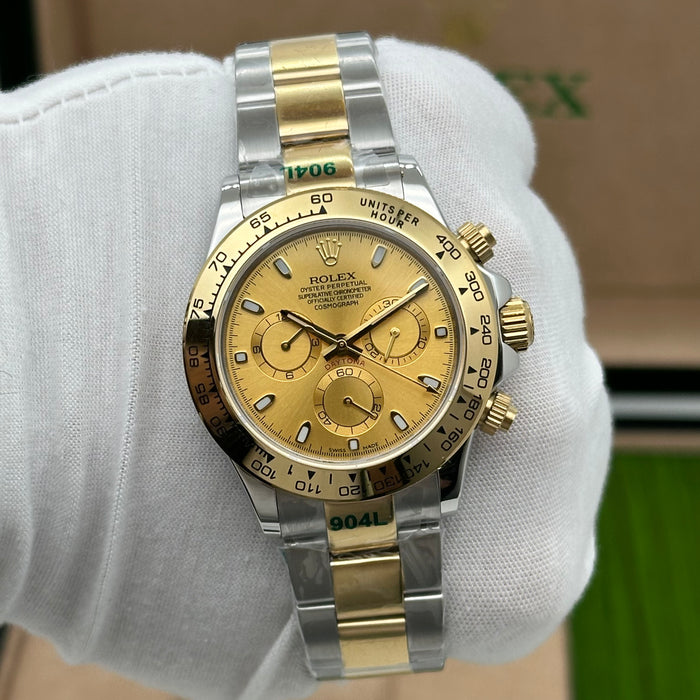 Rolex Daytona Two-Tone |Gold Dial Automatic Chrono