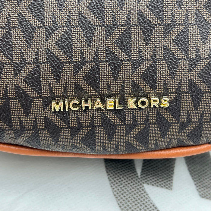 Michael Kors Crescent Crossbody Bag – Curved Shoulder Style | MK Signature & Leather
