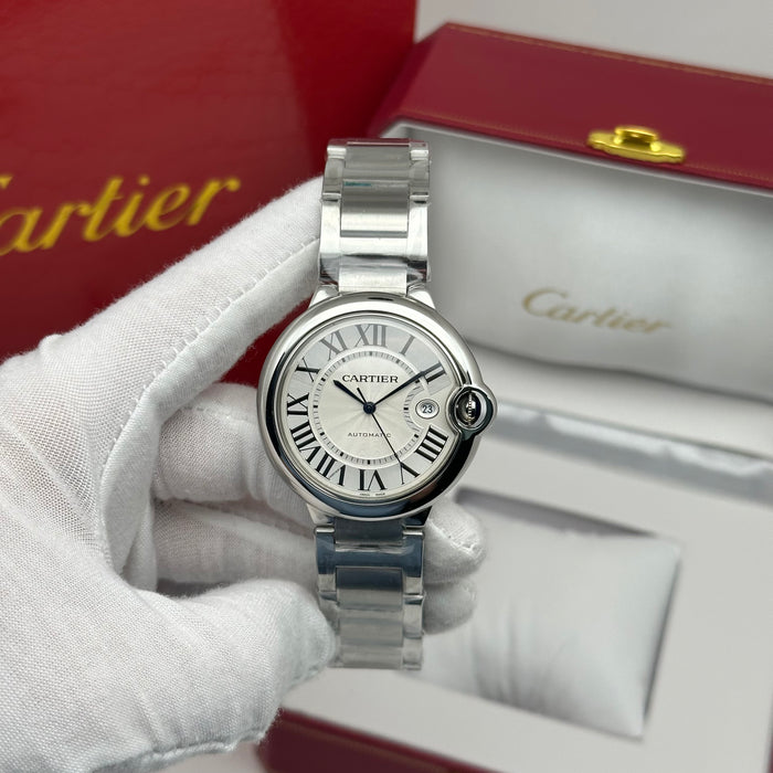 Cartier Ballon Bleu Automatic Watch – White Dial Edition
