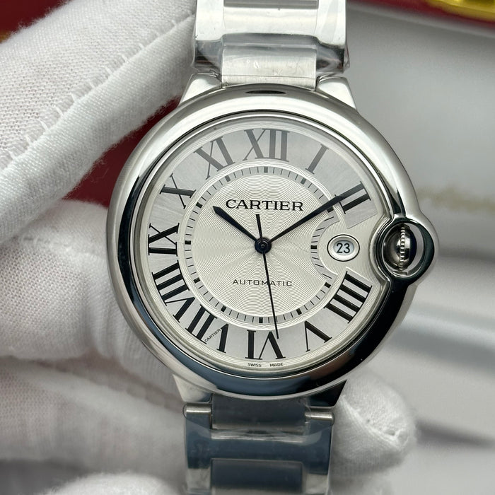 Cartier Ballon Bleu Automatic Watch – White Dial Edition