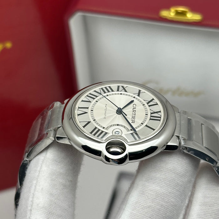 Cartier Ballon Bleu Automatic Watch – White Dial Edition