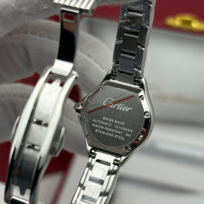Cartier Panthère Style Diamond Watch 22MM – White Dial Silver Bracelet
