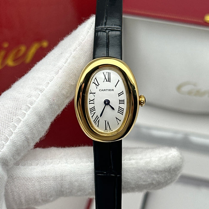 Cartier Baignoire Style Mini Gold 24MM – Elegant Oval Women’s Watch