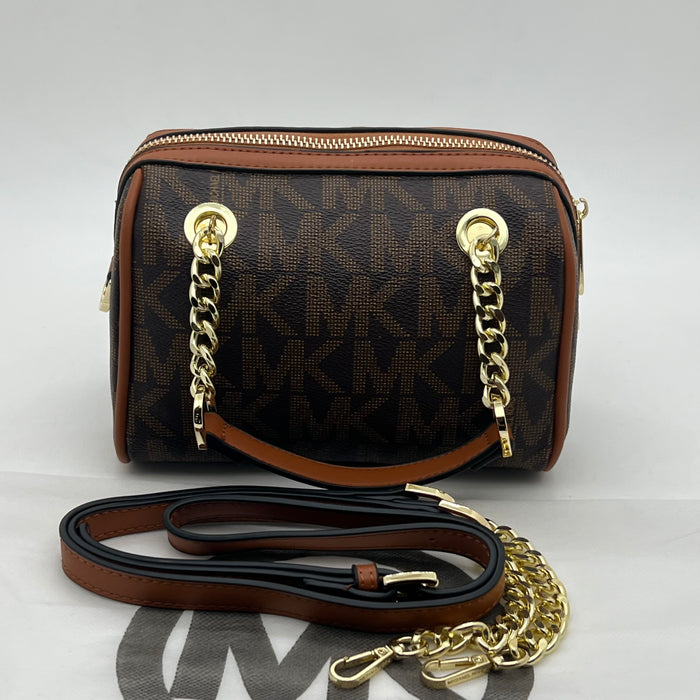 Michael Kors Double Chain Shoulder Bag – Elegant Statement Piece (2 Colors)