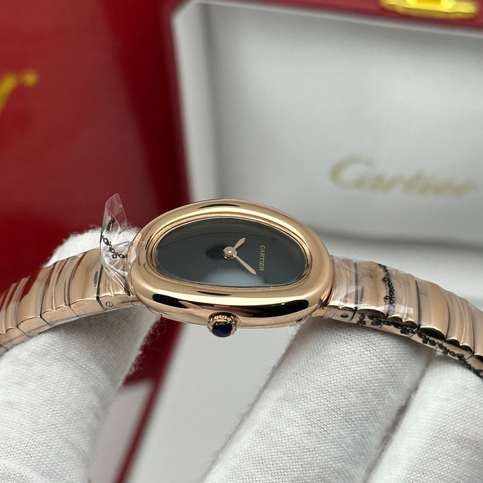 Cartier Baignoire Style Rose Gold Watch 22MM – Brown Dial Bracelet