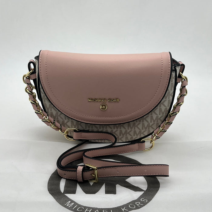 Michael Kors Half-Moon Crossbody Bag – Elegant Minimal Design (2 Colors)