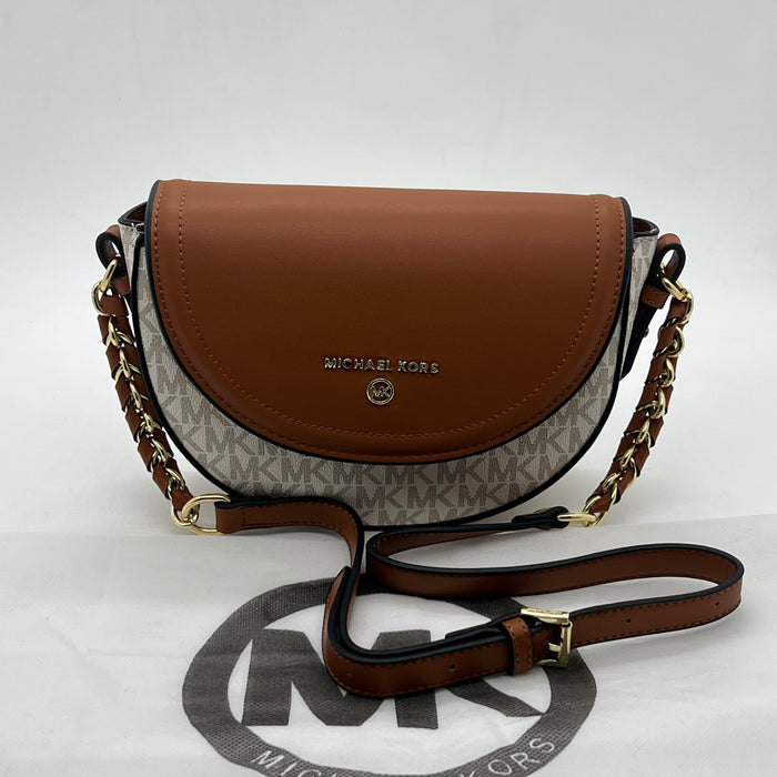 Michael Kors Half-Moon Crossbody Bag – Elegant Minimal Design (2 Colors)