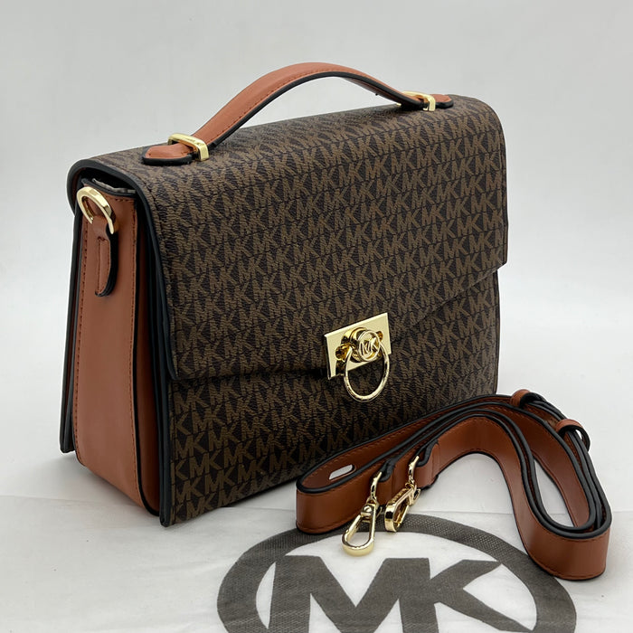 Michael Kors Hamilton Signature Lock Crossbody Bag