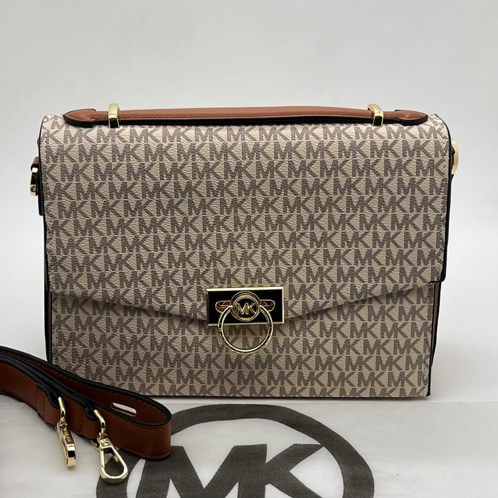 Michael Kors Hamilton Signature Lock Crossbody Bag