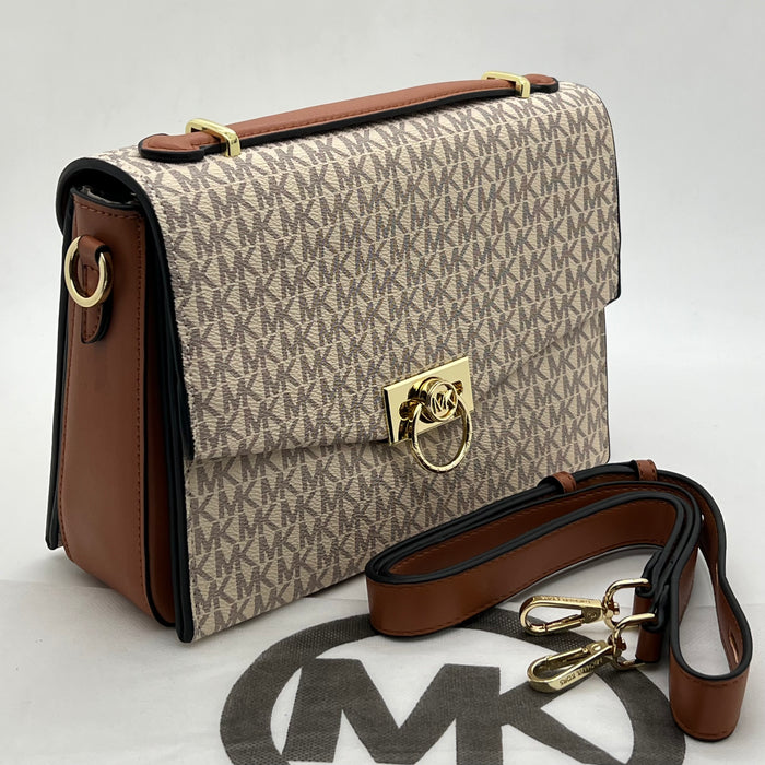 Michael Kors Hamilton Signature Lock Crossbody Bag