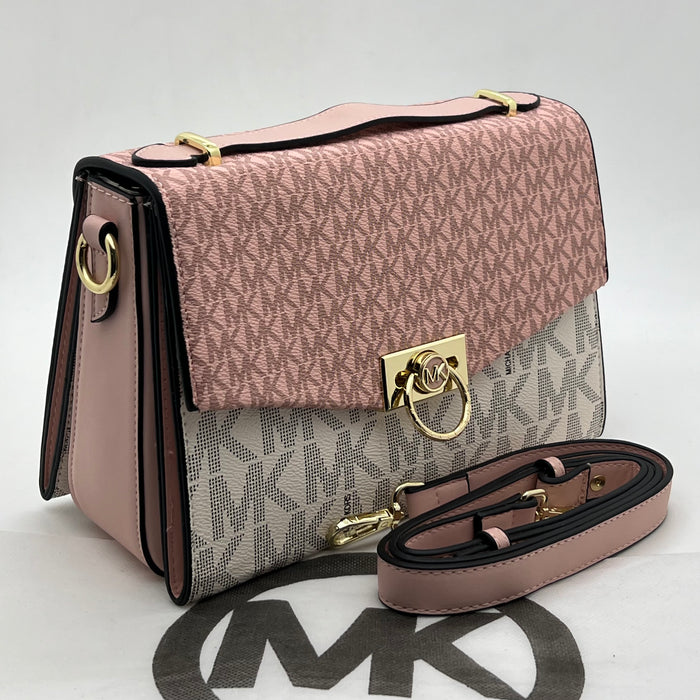 Michael Kors Hamilton Signature Lock Crossbody Bag