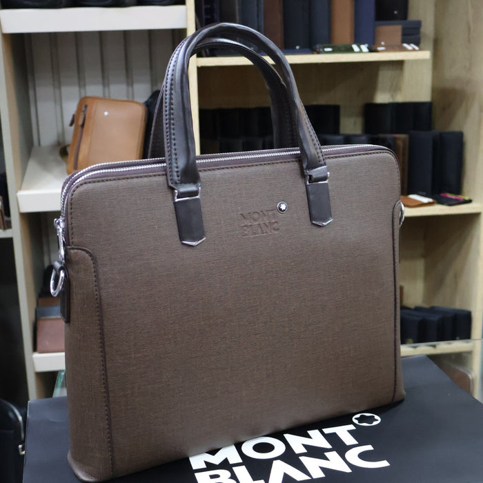 Montblanc PU Leather Laptop Bag