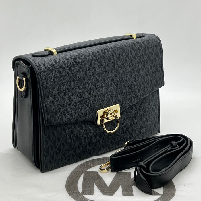Michael Kors Hamilton Signature Lock Crossbody Bag