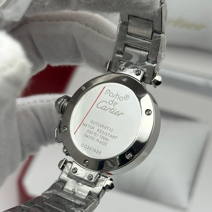 Cartier Pasha Classic Watch 33MM – Stainless Steel Edition