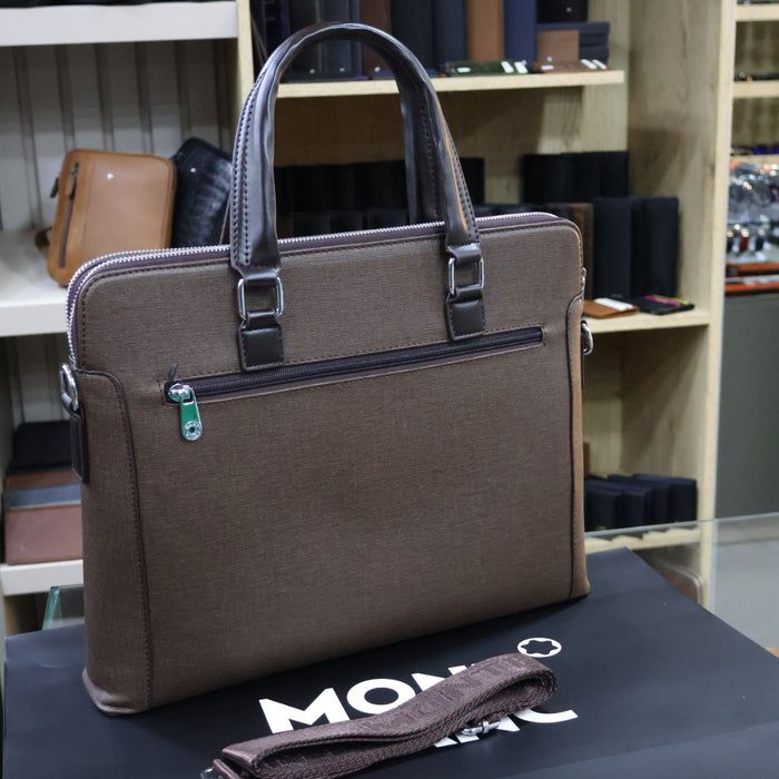 Montblanc PU Leather Laptop Bag