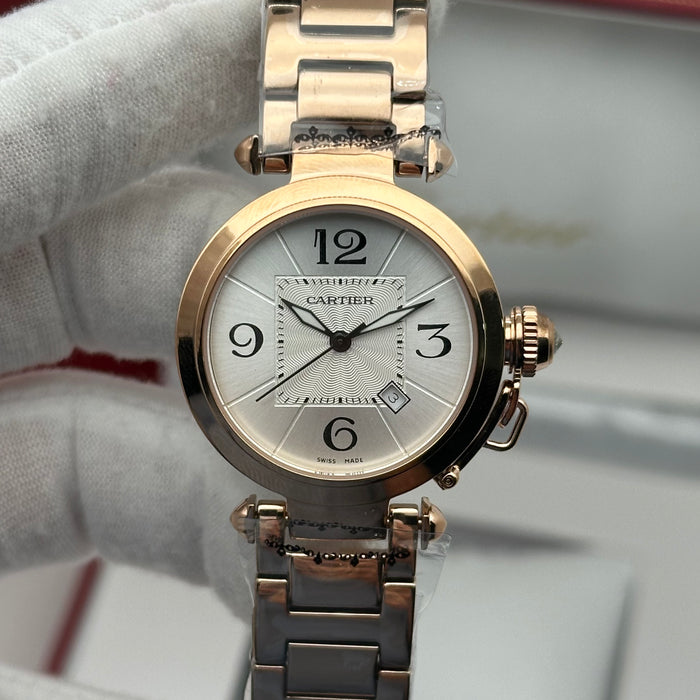 Cartier Pasha Classic Watch 33MM – Rose Gold Edition