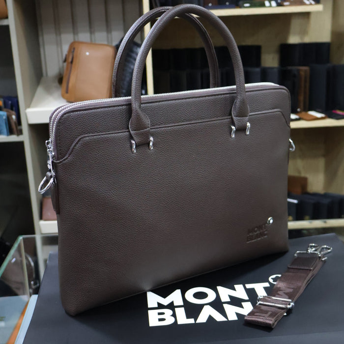 Montblanc PU Leather Laptop Bag