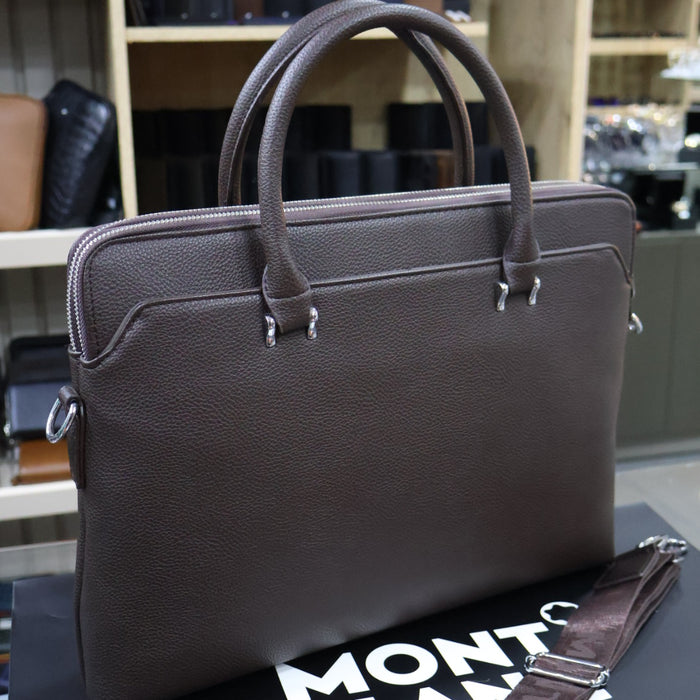 Montblanc PU Leather Laptop Bag