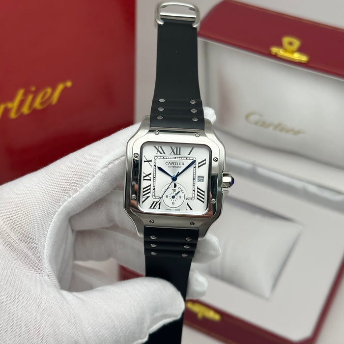 Cartier Santos Automatic Watch 40MM – Rubber Strap Edition