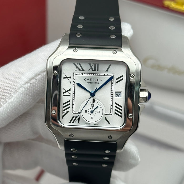 Cartier Santos Automatic Watch 40MM – Rubber Strap Edition
