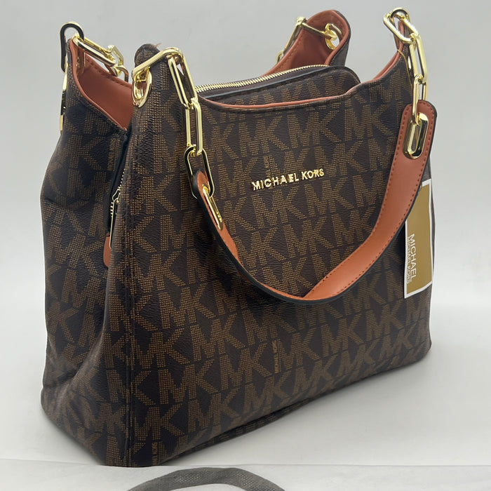 Michael Kors Signature Brown Shoulder Bag – Classic Luxury Edition