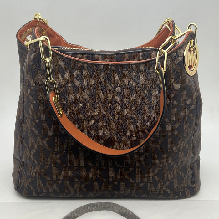 Michael Kors Signature Brown Shoulder Bag – Classic Luxury Edition