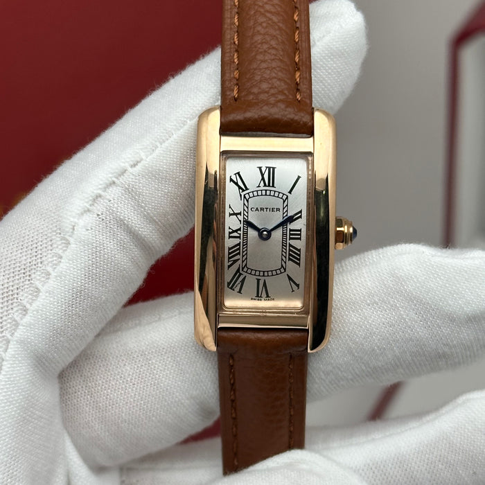 Cartier Tank Mini Rose Gold 24MM – Multi Color Leather Editions