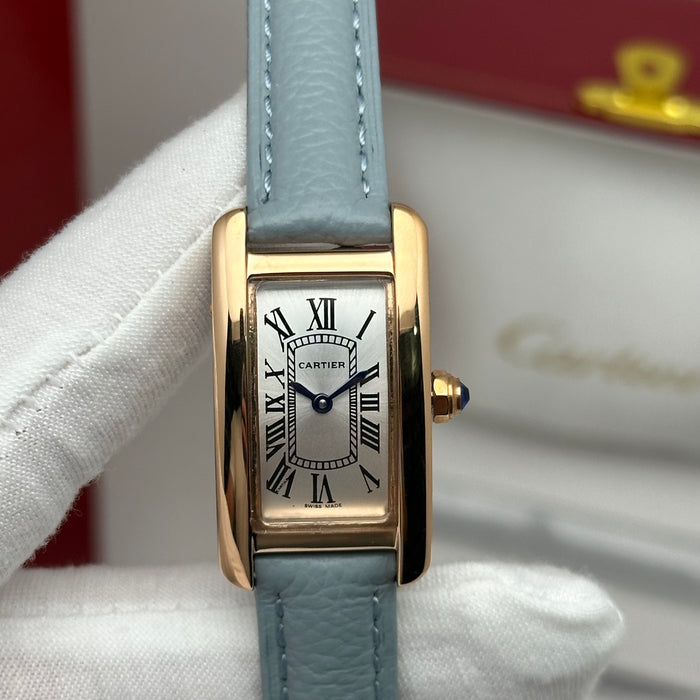Cartier Tank Mini Rose Gold 24MM – Multi Color Leather Editions