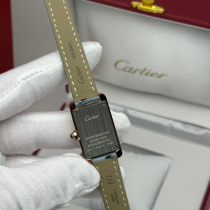 Cartier Tank Mini Rose Gold 24MM – Multi Color Leather Editions