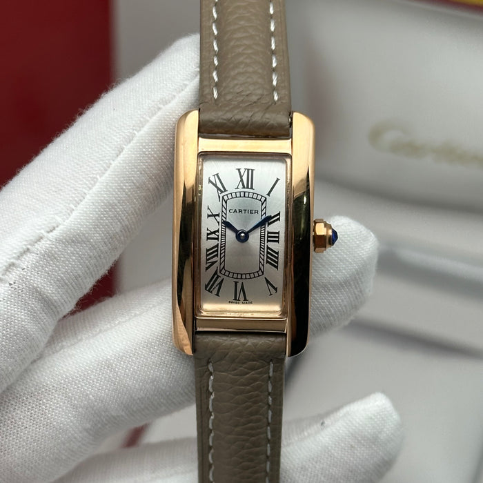 Cartier Tank Mini Rose Gold 24MM – Multi Color Leather Editions