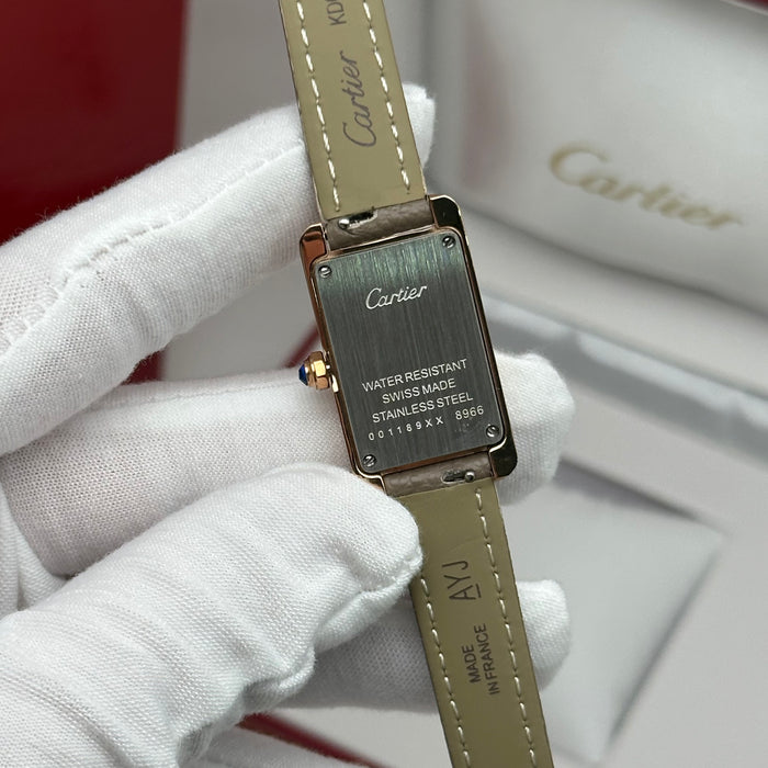 Cartier Tank Mini Rose Gold 24MM – Multi Color Leather Editions