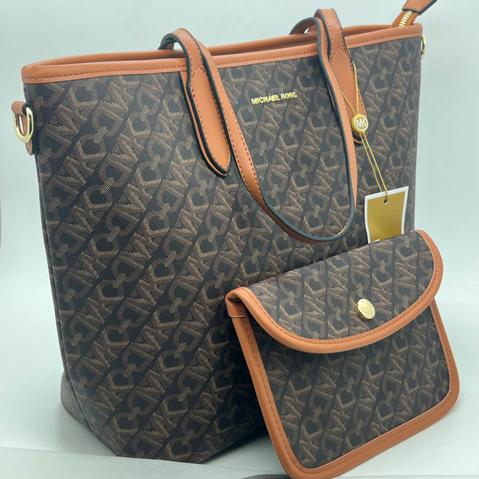 Michael Kors Signature Tote Bag Set – 2-in-1 Luxury Edition (Bag + Crossbody)