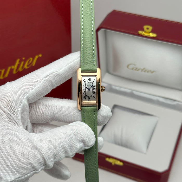 Cartier Tank Mini Rose Gold 24MM – Multi Color Leather Editions