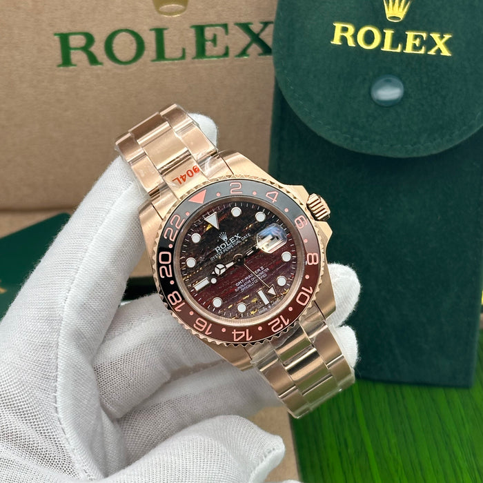 Rolex GMT-Master II “Root Beer” – Everose Gold (Ref. 126715CHNR) (5A+)