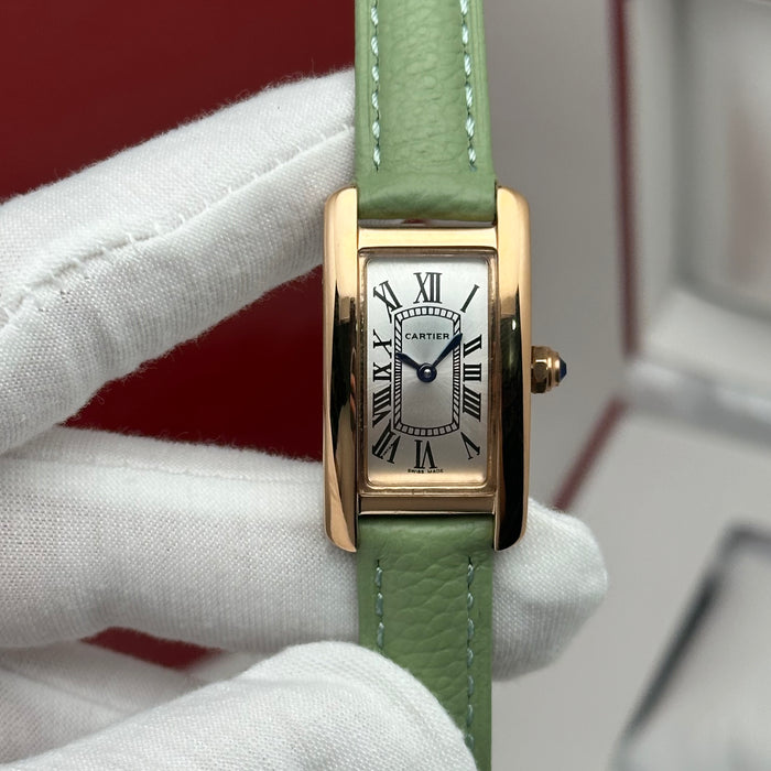 Cartier Tank Mini Rose Gold 24MM – Multi Color Leather Editions