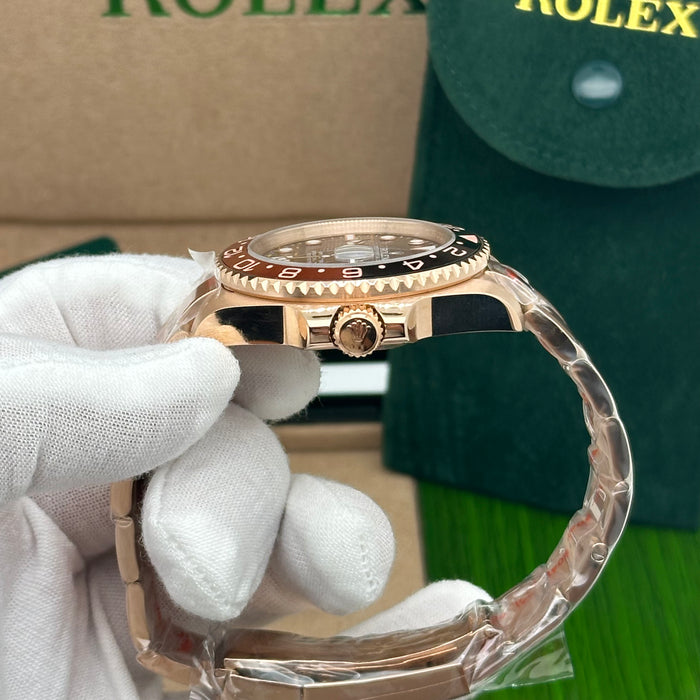 Rolex GMT-Master II “Root Beer” – Everose Gold (Ref. 126715CHNR) (5A+)