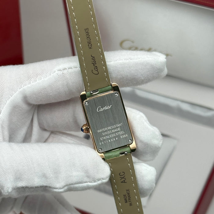 Cartier Tank Mini Rose Gold 24MM – Multi Color Leather Editions