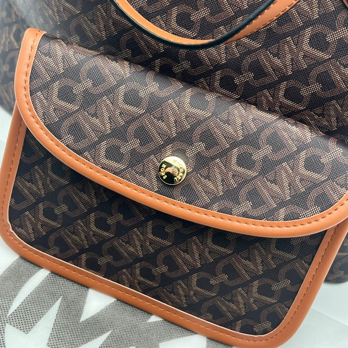 Michael Kors Signature Tote Bag Set – 2-in-1 Luxury Edition (Bag + Crossbody)