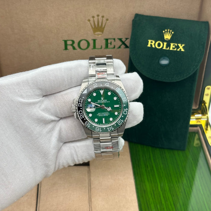 Rolex GMT-Master II – Stainless Steel with Green Dial (5A+)
