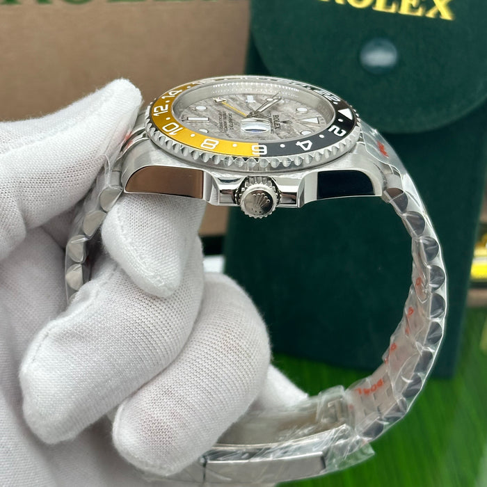 Rolex GMT-Master II “Black & Gold Meteorite Dial” – Stainless Steel (Ref. 126713GRNR) (5A+)