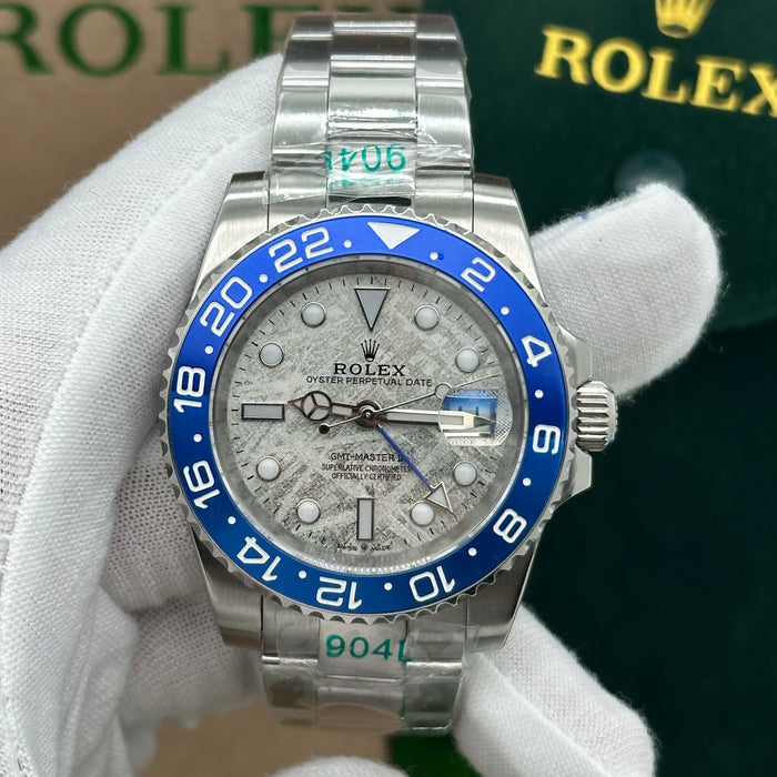 Rolex GMT-Master II “Batman Meteorite Dial” – Stainless Steel (Custom Dial) (5A+)