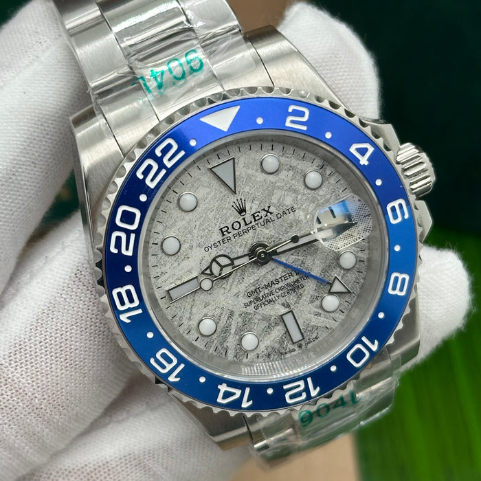Rolex GMT-Master II “Batman Meteorite Dial” – Stainless Steel (Custom Dial) (5A+)