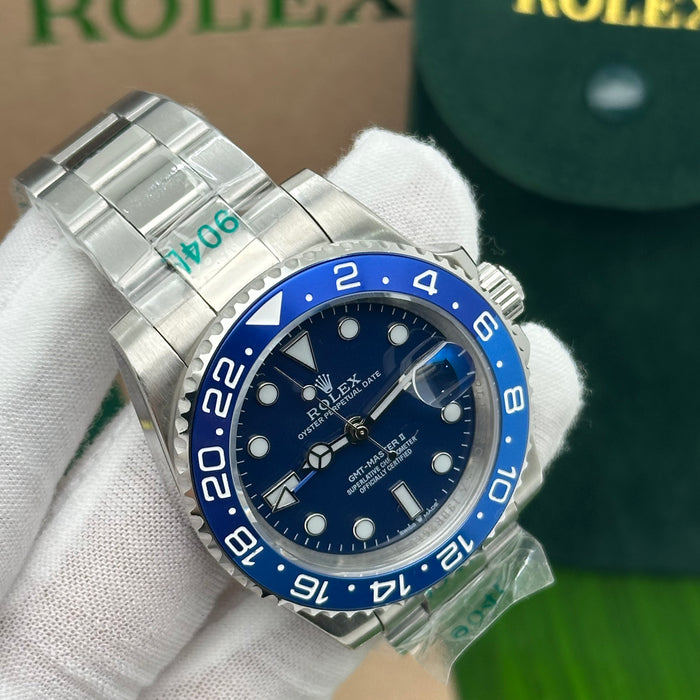 Rolex GMT-Master II “Batman Blue Dial” – Stainless Steel (Ref. 126710BLNR, Custom Dial) (5A+)