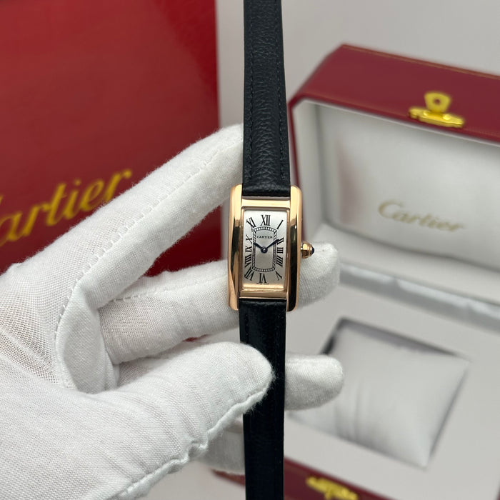Cartier Tank Mini Rose Gold 24MM – Multi Color Leather Editions