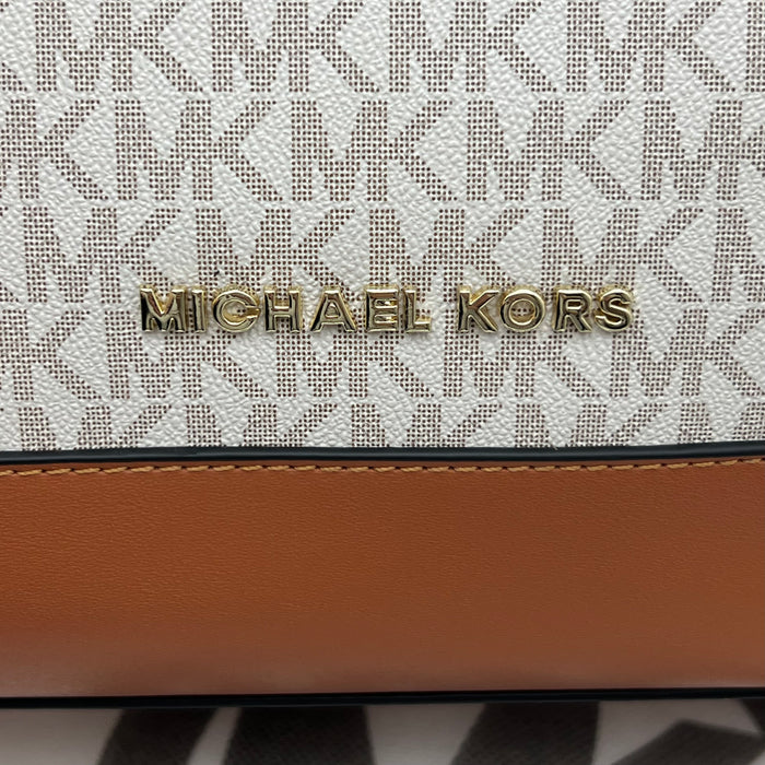 Michael Kors Structured Tote Handbag – Elegant Monogram Office Style