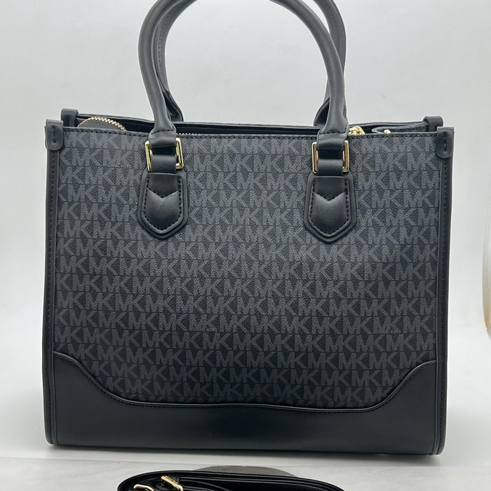 Michael Kors Structured Tote Handbag – Elegant Monogram Office Style
