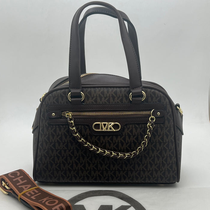 Michael Kors Chain Boston Bag – Trendy Luxury Satchel