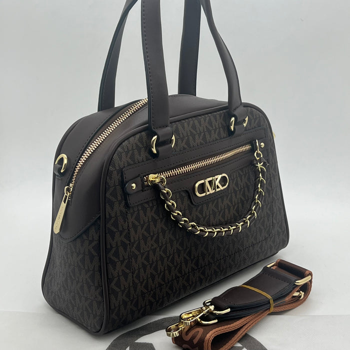 Michael Kors Chain Boston Bag – Trendy Luxury Satchel